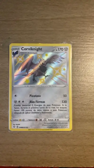 Carta Pokémon Corviknight Holográfica - miniatura 1