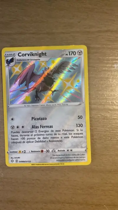 Carta Pokémon Corviknight Holográfica - miniatura 3