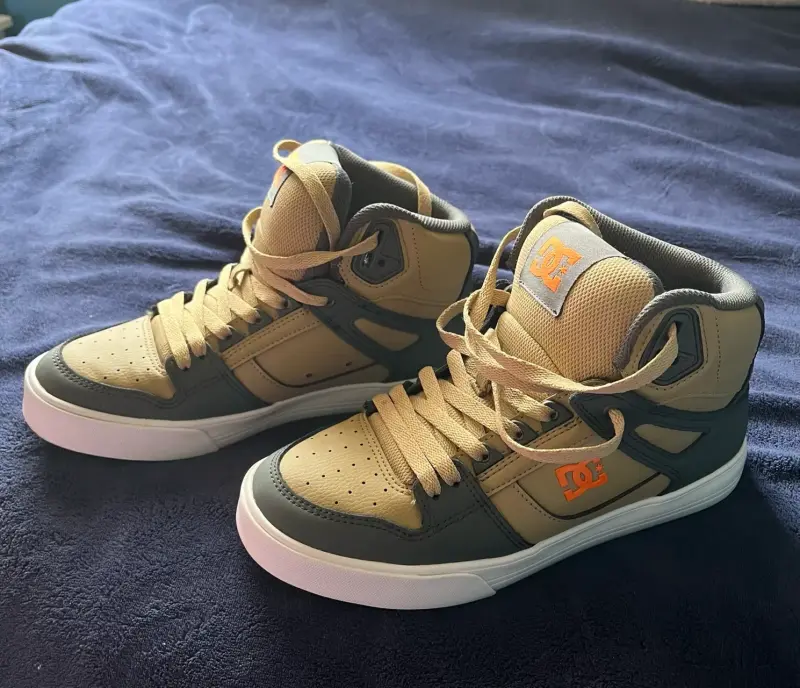 Zapatillas altas DC Shoes beige y gris - 2