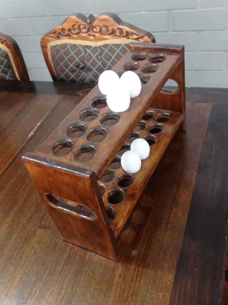 Huevera de madera - 4