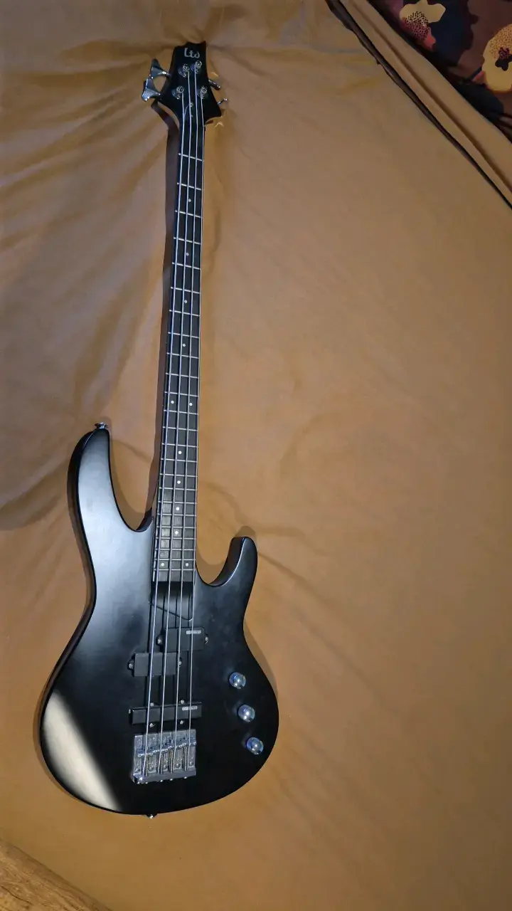 Bajo eléctrico LTD negro de 4 cuerdas - 1