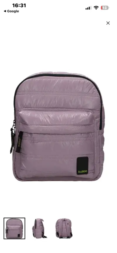 Mochila acolchada morada Bubba - miniatura 1