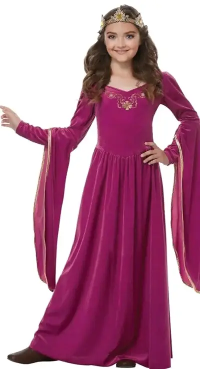 Disfraz de princesa medieval, Julieta, Talla S/XS - miniatura 1