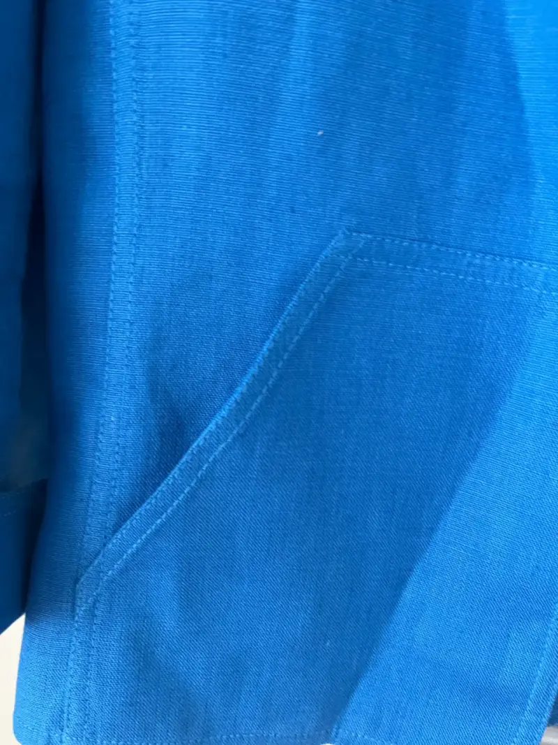 Chaqueta Azul Mujer Lino Anne Klein Talla S - 3