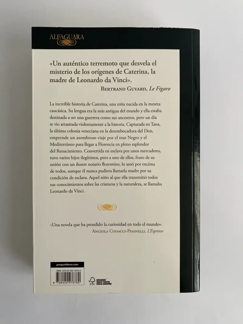 Libro 'Caterina' de Carlo Vecce - Alfaguara - 2