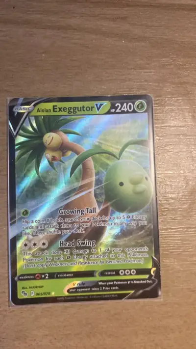 Carta Pokémon Alolan Exeggutor V holográfica - miniatura 1