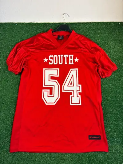 Camiseta deportiva roja Riddell South 54 - miniatura 1