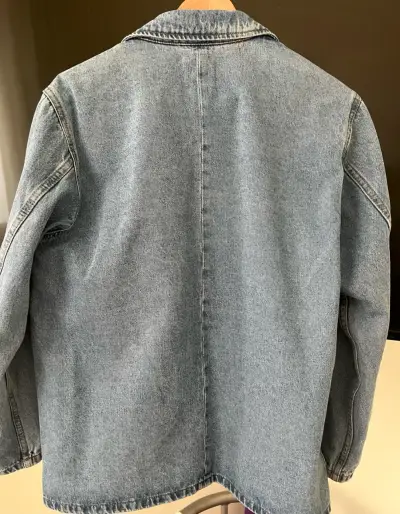 Chaqueta de mezclilla azul con bolsillos Greenfield - miniatura 2