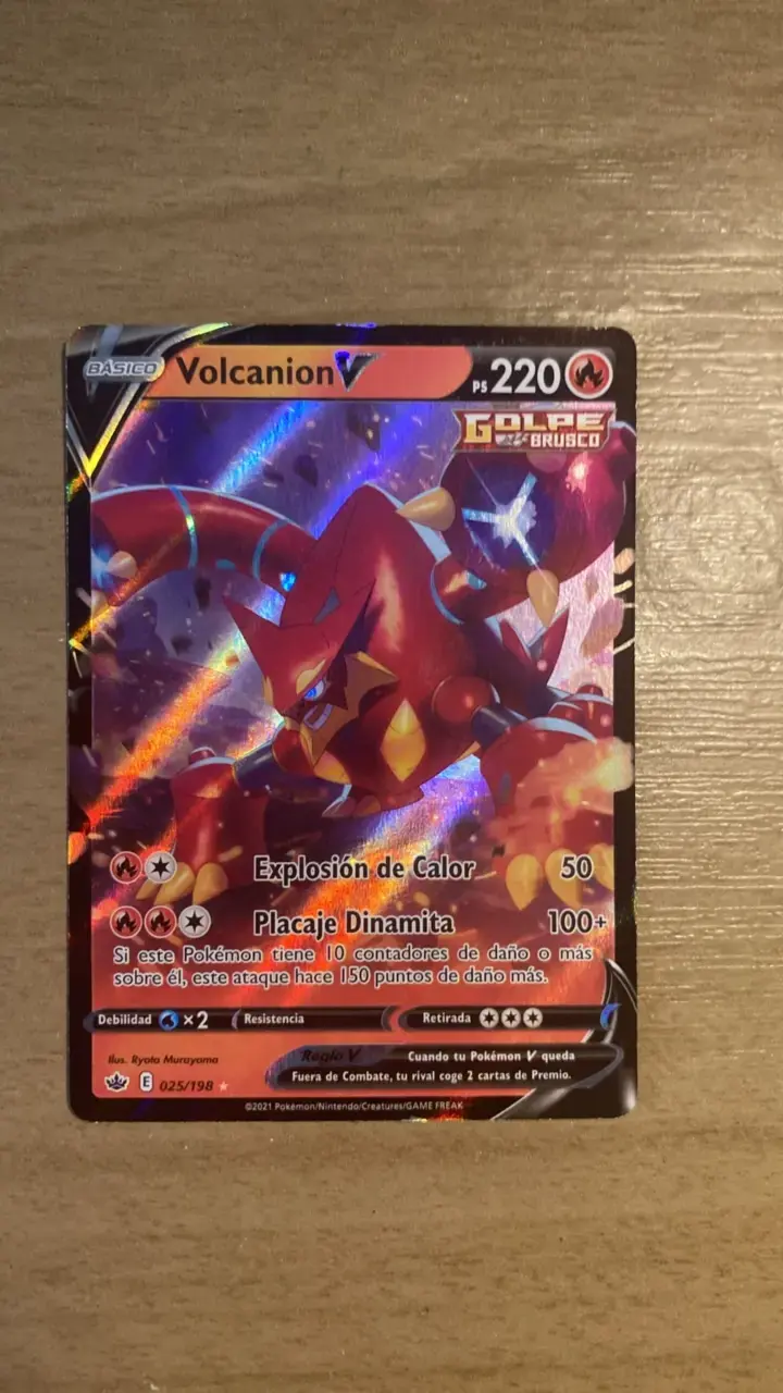Carta Pokémon Volcanion V Golpe Brusco - 3