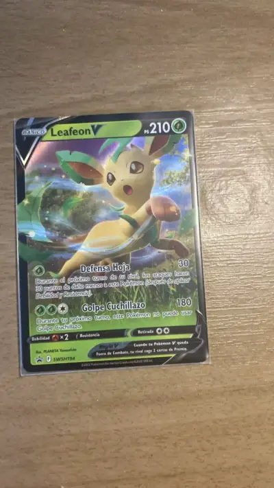 Carta Pokémon Leafeon V edición especial - miniatura 1