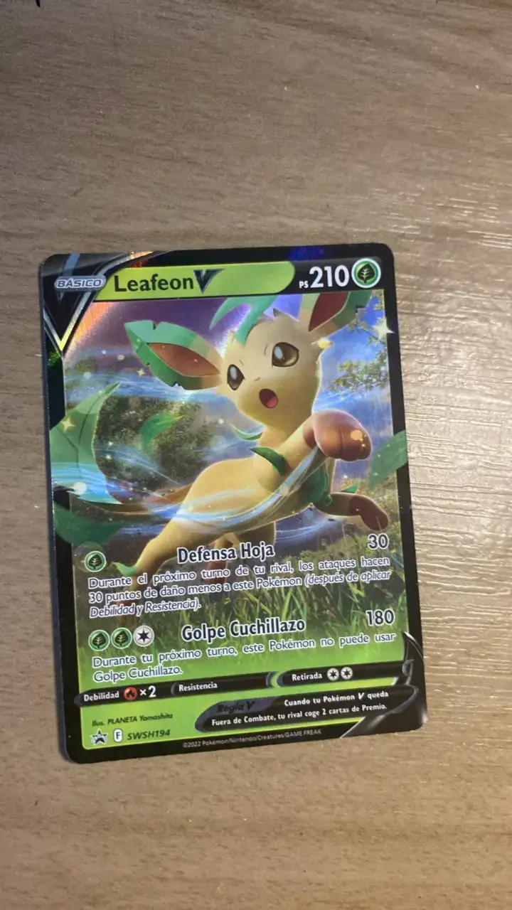 Carta Pokémon Leafeon V edición especial - 3