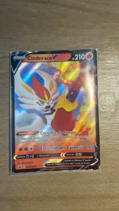 Carta Pokémon Cinderace V holográfica - miniatura 1