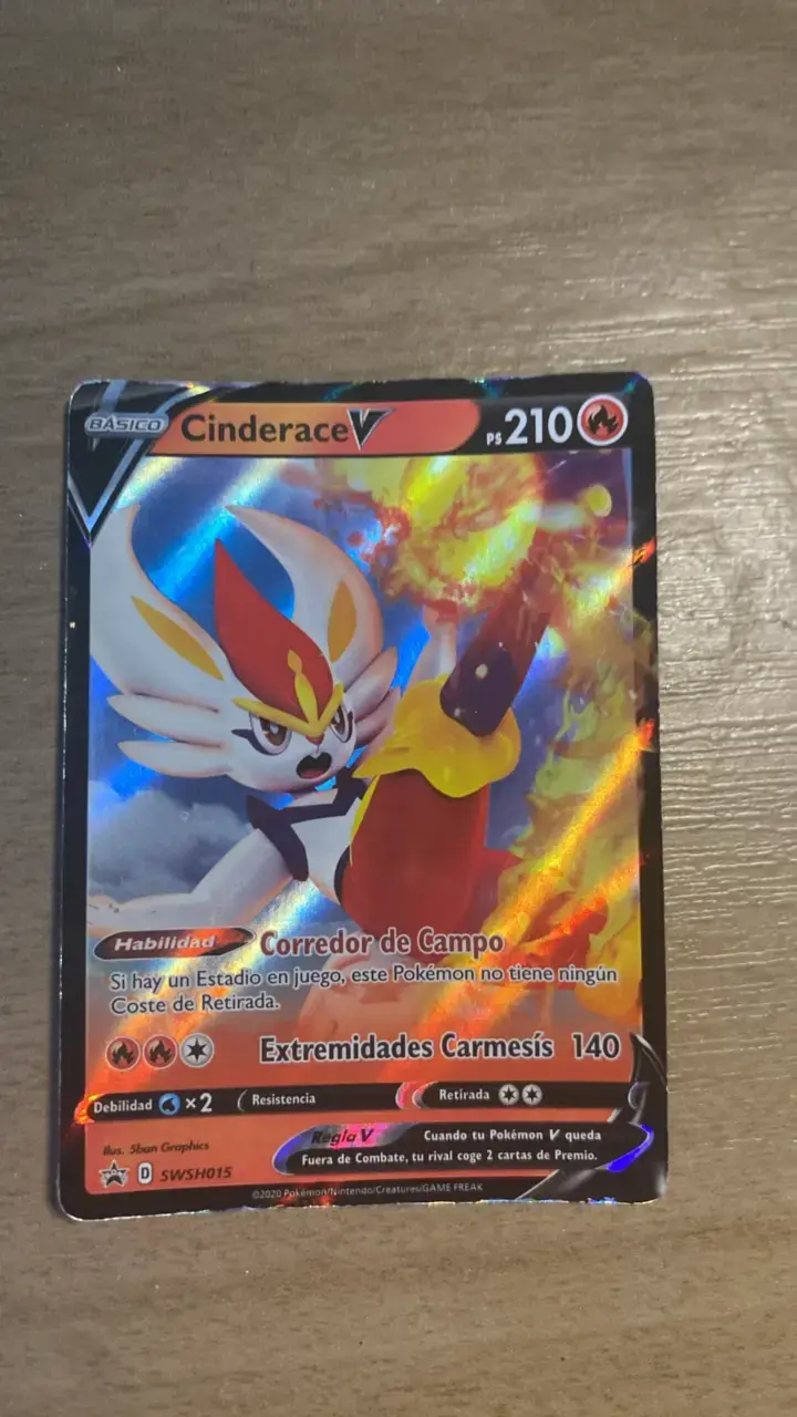 Carta Pokémon Cinderace V holográfica - 3