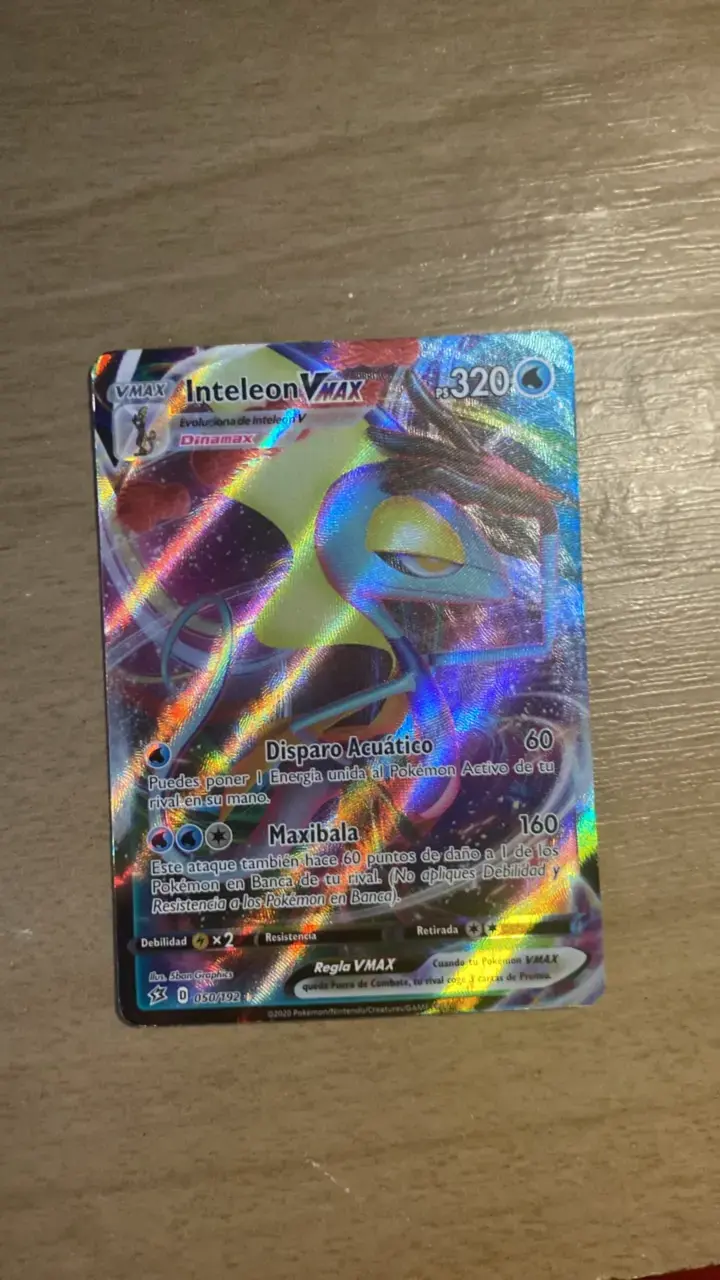 Carta Pokémon Inteleon VMAX holográfica - 3