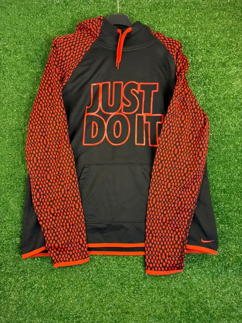 Polerón Nike Just Do It negro y rojo L - 1