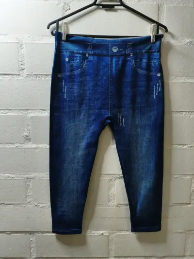 Leggings de mezclilla azul para niñ@talla S - miniatura 1