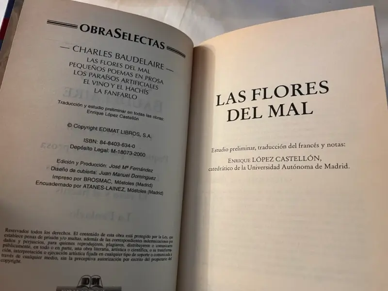 Libro Obras Selectas de Charles Baudelaire - 3