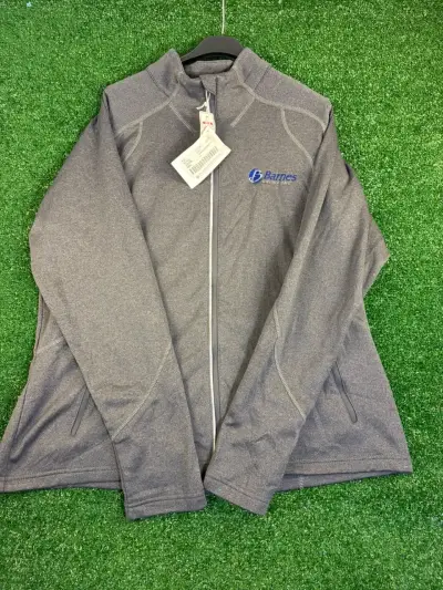 Chaqueta Deportiva Gris Barnes con Cierre - miniatura 1
