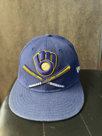 Gorra azul New Era Milwaukee Brewers - miniatura 2