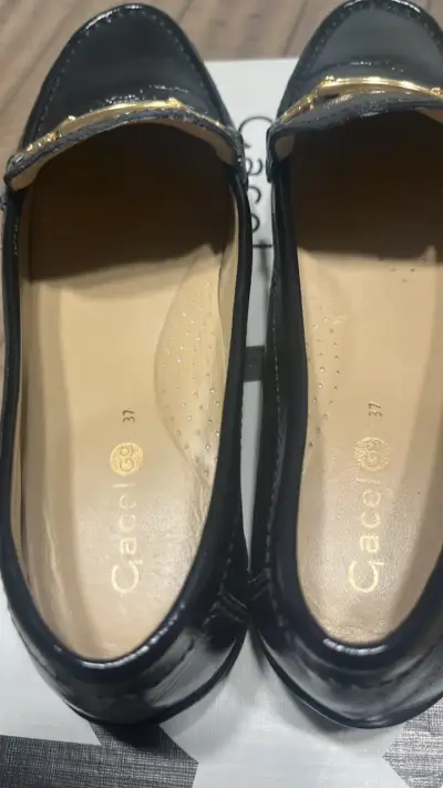 Mocasines de cuero negro Siempre Gacel - miniatura 3