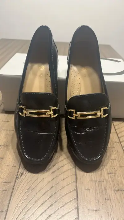 Mocasines de cuero negro Siempre Gacel - miniatura 6