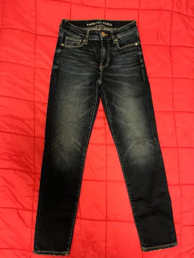Jeans skinny azul oscuro American Eagle - miniatura 1