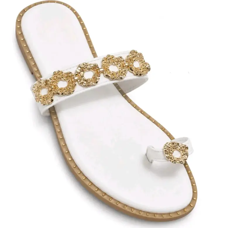 Sandalias planas con detalles brillantes todos los - 6