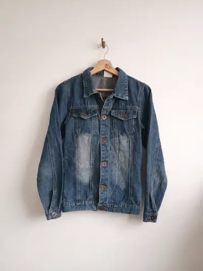 Chaqueta de mezclilla azul - miniatura 1