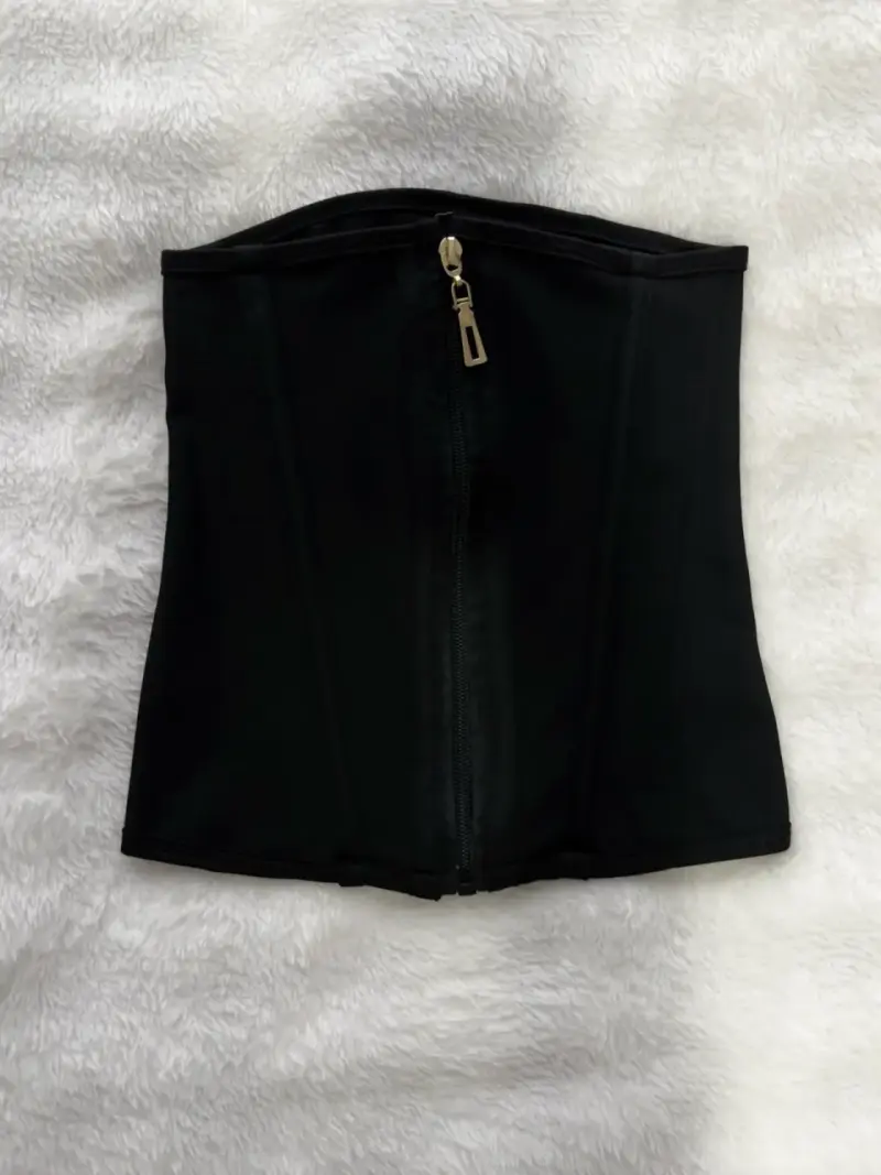 Faja reductora negra con cierre frontal - 1