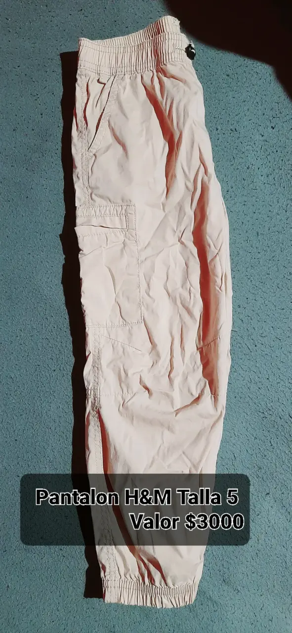 Pantalón H&M Talla 5 Beige - 1