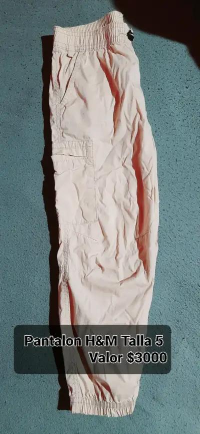 Pantalón H&M Talla 5 Beige - miniatura 1