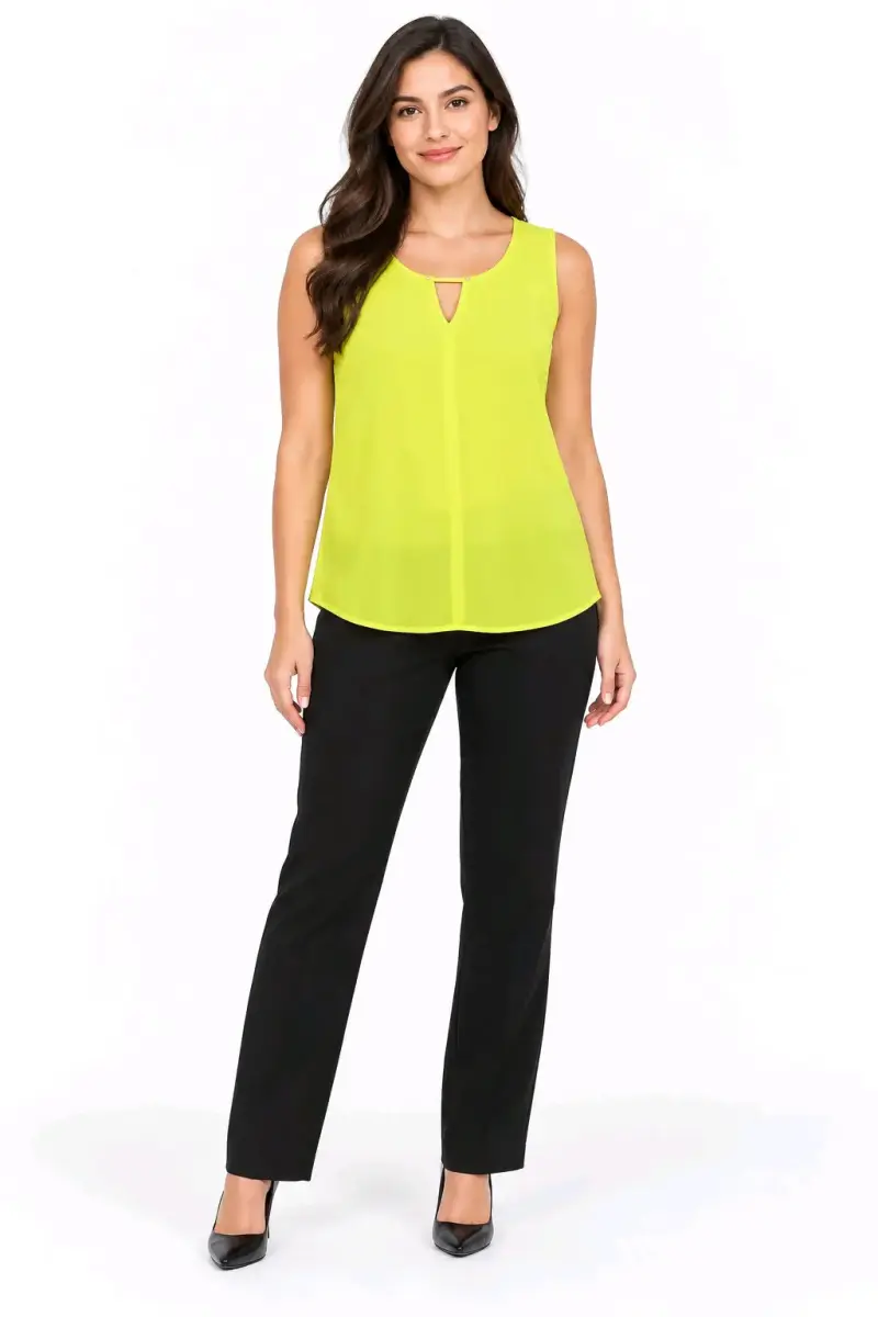Blusa sin mangas amarilla - 2