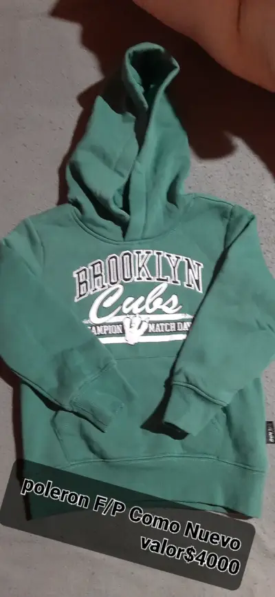 Polerón verde Brooklyn Cubs para niño - miniatura 1