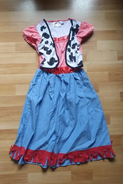Disfraz de vaquera para niña 9 a 10 años talla 140 - miniatura 2