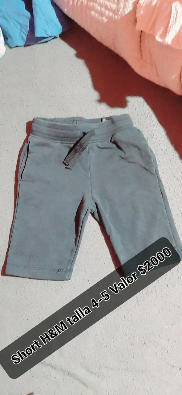Short gris H&M para niño talla 4-5 años - 1