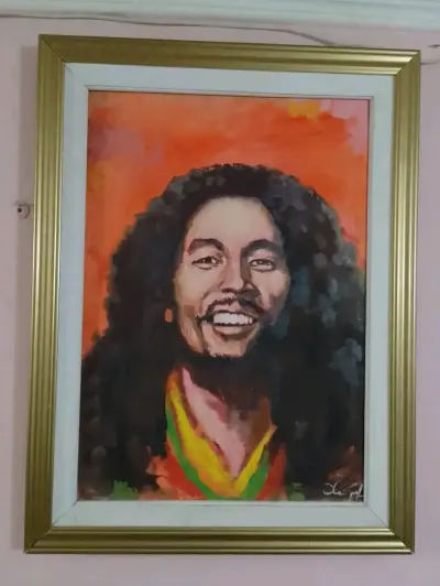 Cuadro de retrato con marco dorado - miniatura 3