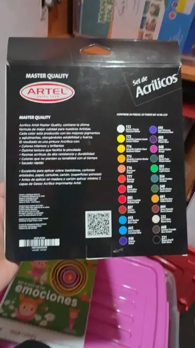 Set de Acrílicos Artel 24 Colores - miniatura 3