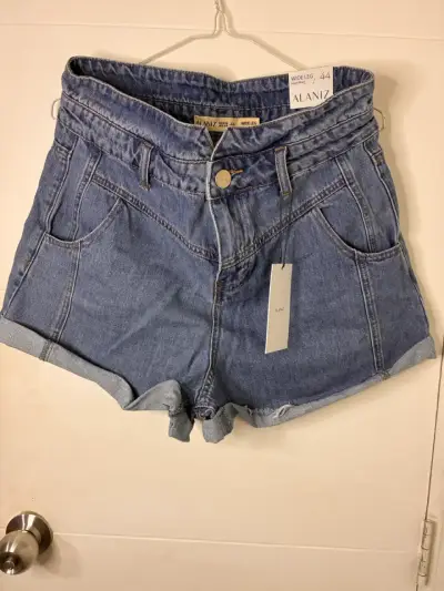 Shorts de mezclilla Alaniz talle alto - miniatura 1