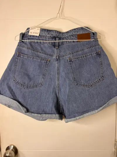 Shorts de mezclilla Alaniz talle alto - miniatura 2