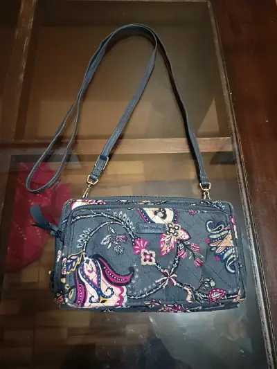 Cartera Vera Bradley cruzada estampada floral - miniatura 1