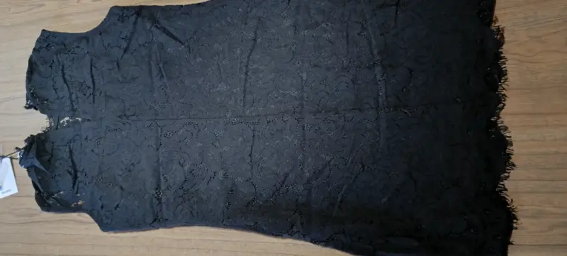 Vestido de encaje negro elegante para mujer - 4