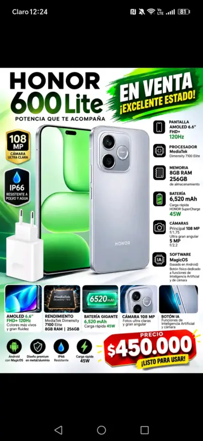 Smartwatch verde con correa ajustable - miniatura 2