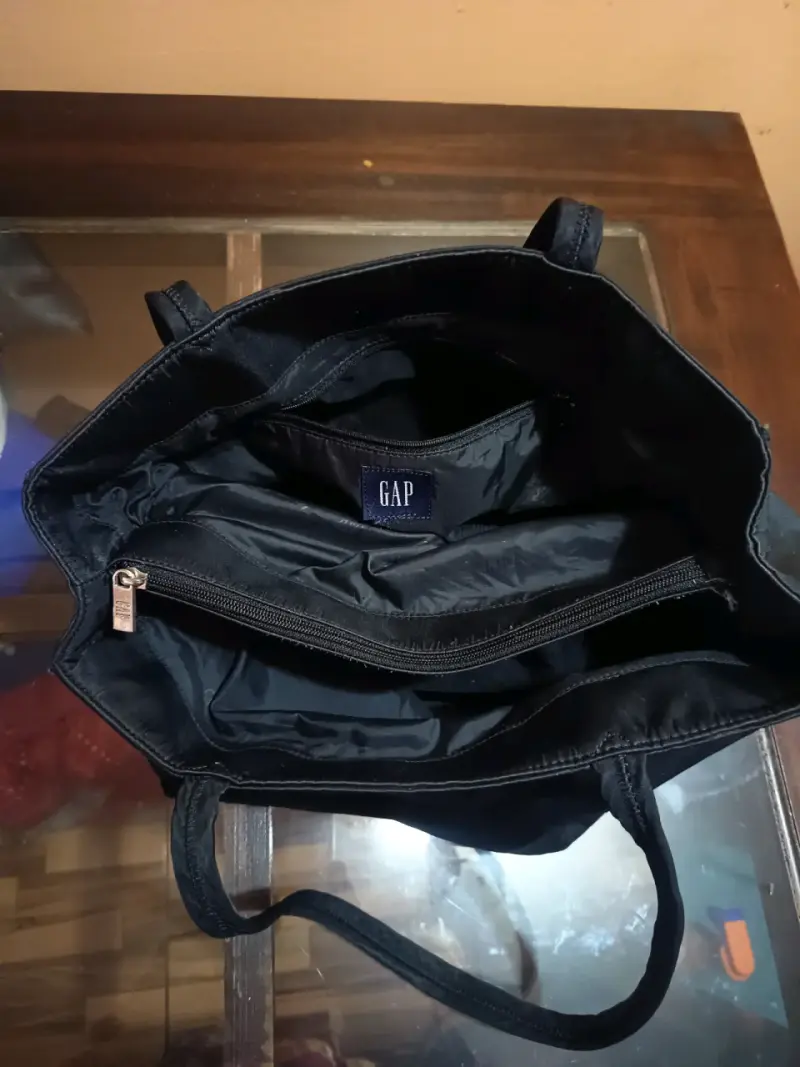 Bolso de mano negro GAP con cierre - 4