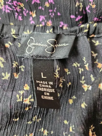 Vestido corto floral con mangas largas - miniatura 5