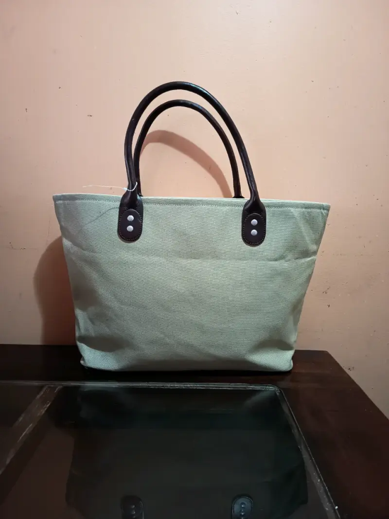Tote plomo con asas negras - 1