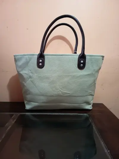 Tote plomo con asas negras - miniatura 2