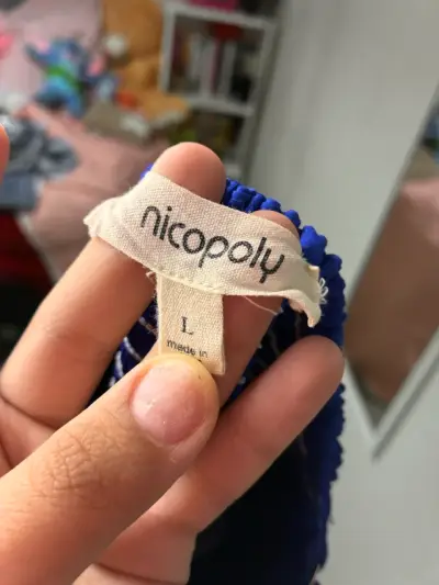 Top azul sin mangas Nicopoly talla L - miniatura 3