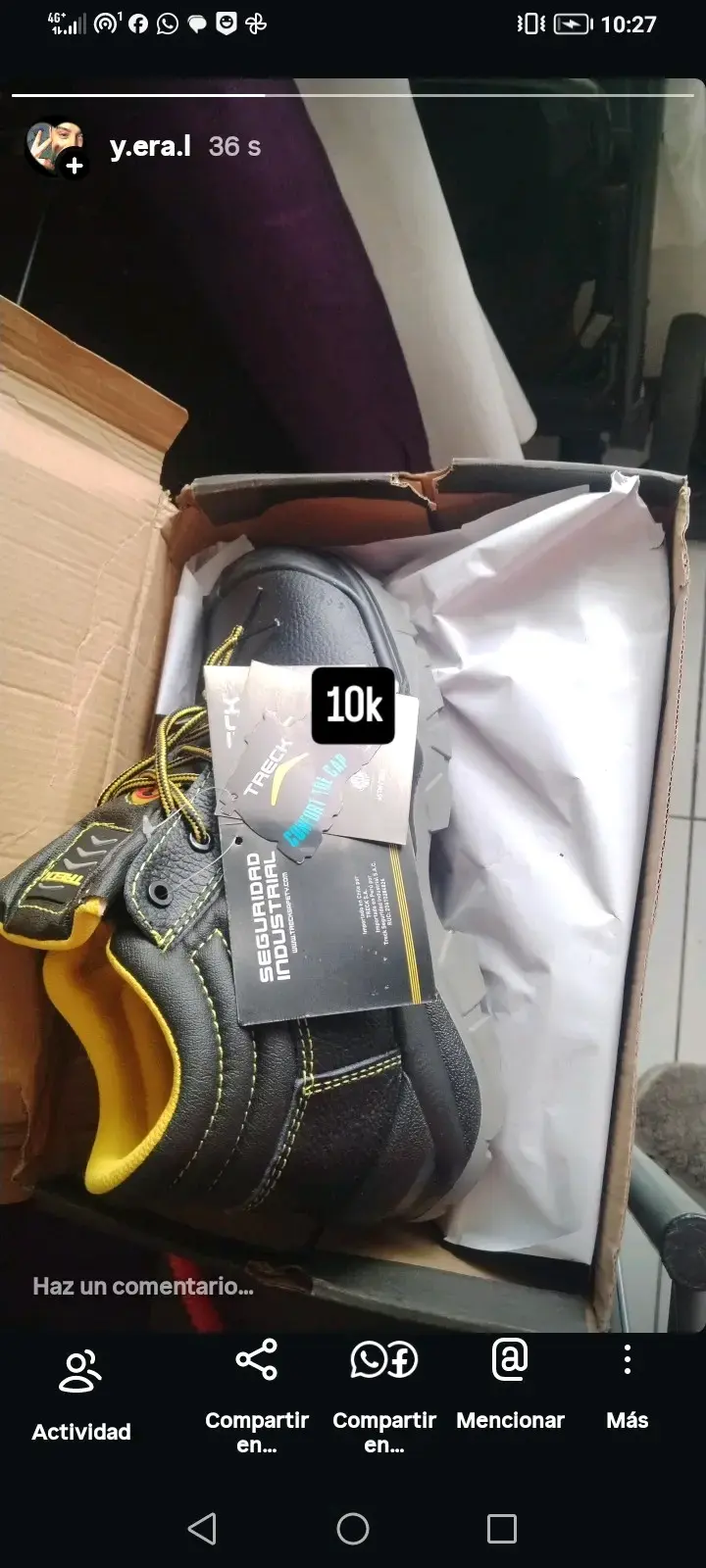 Zapatos de seguridad industrial Trek negros