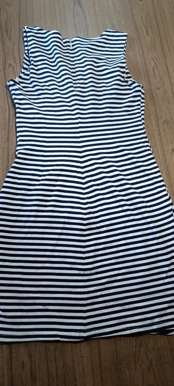 Vestido rayado sin mangas para mujer - 4