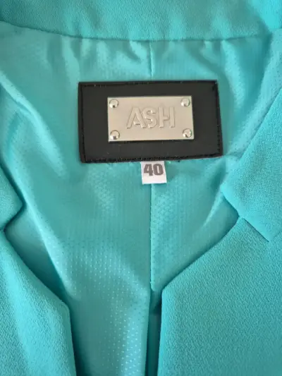 Blazer turquesa para mujer talla 40 - miniatura 2